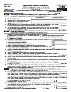 Form 990, Schedule D - Montana Environmental Information Center - MEIC