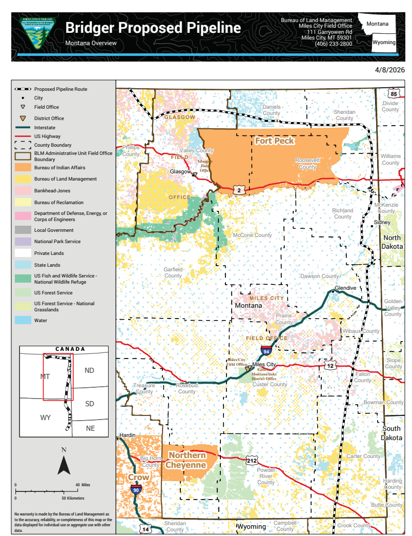 bridger proposed pipeline